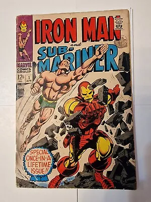 Buy Iron Man And Sub-Mariner 1 (1968) One Shot Special. Pre-dates Iron Man 1 • 54.99£