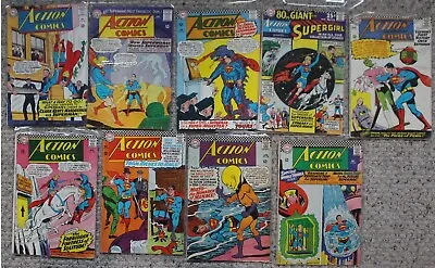 Buy Action Comics 1965-1966 DC Flamebird Superman Supergirl Muto Brainiac #331-339 • 78.24£