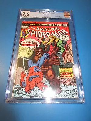 Buy Amazing Spider-man #139 Bronze Age 1st Grizzly CGC 7.5 VF- Beauty Wow • 71.95£