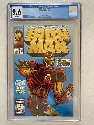 Buy Iron Man #290 CGC 9.6 1993 Gold Foil Cover • 80.43£