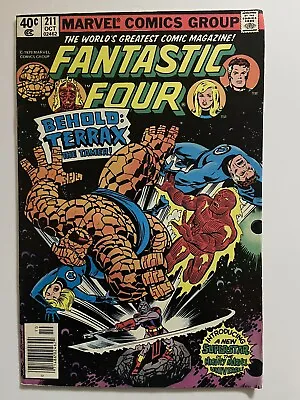 Buy Fantastic Four #211 (1979) - 1st Appearance Of Terrax The Tamer! • 11.98£