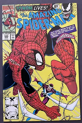 Buy The Amazing SPIDER-MAN #345 - VF/NM - 9.0 - KEY ISSUE!! • 23.75£