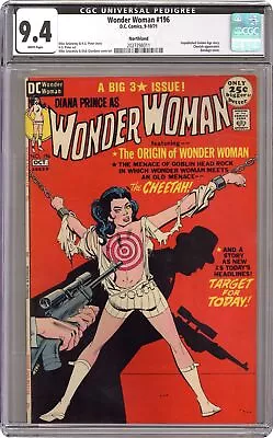 Buy Wonder Woman #196 CGC 9.4 Northland 1971 2027298011 • 875.47£