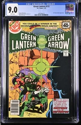Buy Green Lantern #112 Cgc 9.0 Green Arrow White Pages • 41.15£