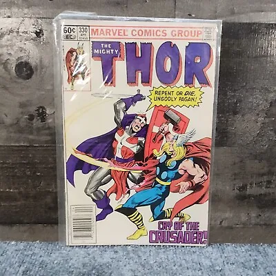Buy The  Mighty Thor #330 Marvel Cry Of The Crusader 1st Appearance Crusader Marvel • 3.95£