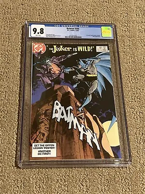 Buy Batman 366 CGC 9.8 White Pages (Classic Joker Cover-1st App Jason Todd As Robin) • 289.36£