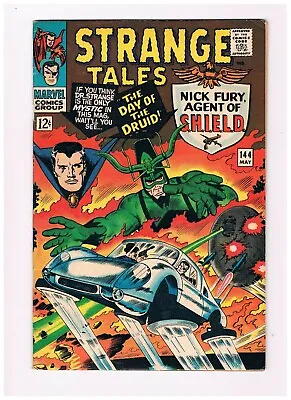 Buy Strange Tales #144- Dr. Strange (Kirby) And Nick Fury (Ditko); Marvel 1966 • 23.62£