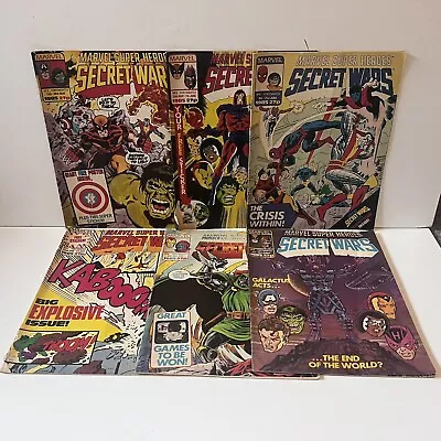 Buy Marvel Super Heroes Secret Wars Fortnightly 1985 6x Comic Issues - Marvel Comics • 19.99£