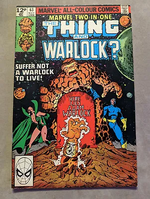 Buy Marvel Two-In-One #63, Marvel Comics, 1980, The Thing, Warlock FREE UK POSTAGE • 9.99£