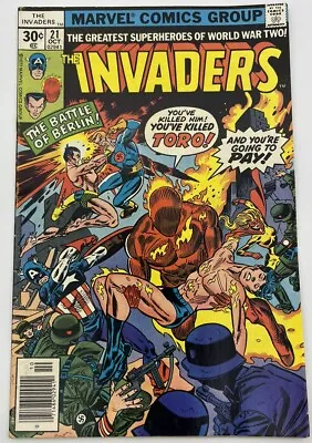 Buy The Invaders #21 Second Appearance Of Union Jack II F- Comics - Combine Shipping • 6.32£