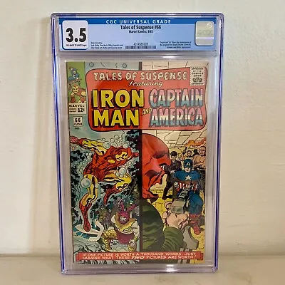 Buy Tales Of Suspense #66 1st Appearance Of Red Skull CGC 3.5 WP  1959 Series Marvel • 72.39£