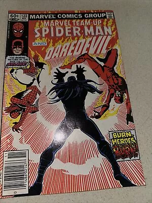 Buy MARVEL TEAM-UP #123 F/VF, Spider-Man, Daredevil, Direct Comics 1982 Stock Image • 4.02£