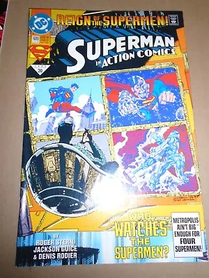 Buy ACTION COMICS #689 1st Black Suit Superman DC Comics 1993 NM • 7.95£