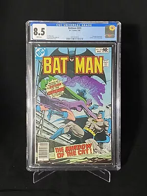 Buy Batman #323 Dc Comics May 1980 Cgc 8.5 Very Fine+ Return Of Catwoman White Pages • 70.96£