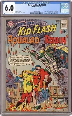 Buy Brave And The Bold #54 CGC 6.0 1964 1039892003 1st App. And Origin Teen Titans • 401.57£