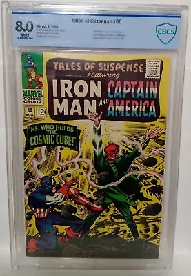 Buy Tales Of Suspense #80 Cbcs 8.0 1966 Captain America Cosmic Cube White Pages  • 218.47£