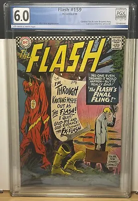 Buy The Flash 159 PGX Not CGC Classic Cover Comic 1966 • 32.13£