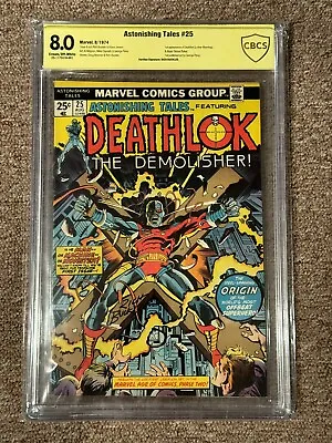 Buy Astonishing Tales 25 CBCS 8.0 Signed By Rich Buckler 1st Deathlok George Perez • 198.61£