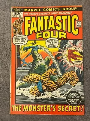Buy Fantastic Four #125 (RAW 7.5 MARVEL 1972) Stan Lee. John Buscema. • 39.72£