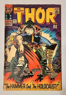 Buy Mighty Thor 127 Marvel 1966 GD 1st Pluto Hippolyta Jack Kirby Stan Lee • 72.32£