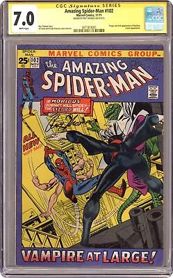 Buy Amazing Spider-Man #102 CGC 7.0 SS Thomas 1971 3871813001 • 168.90£