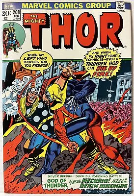 Buy Thor # 208 - 1st Mercurio The 4-D Man Fine/VF Gil Kane Cover • 11.98£