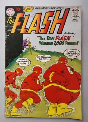 Buy FLASH 115 2nd App Of THE ELONGATED MAN GD+ To VG- GORILLA GROOD! • 45.91£