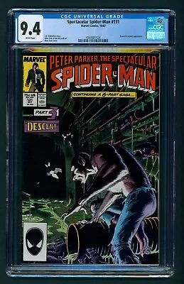 Buy Spectacular Spider-man #131 (1987) CGC 9.4 White! Kraven's Last Hunt Part 3! • 70.90£