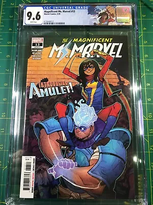 Buy Magnificent Ms. Marvel #13 CGC 9.6 1st App Of Amulet 1st Print Custom Label • 27.98£