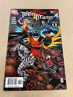 Buy The NEW Teen Titans #34 (DC Comics 2006 Geoff Johns) — SIGNED TONY DANIEL COA • 5.53£