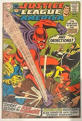 Buy (1968) JUSTICE LEAGUE OF AMERICA #64 1st Appearance RED TORNADO • 40.54£