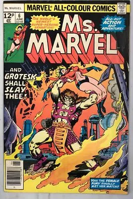Buy Ms. Marvel #6 (1977) Fn/vf Pence Copy Marvel • 9.95£