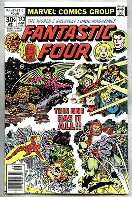 Buy Fantastic Four #183-1977 Fn/vf George Perez Mad Thinker • 10.27£