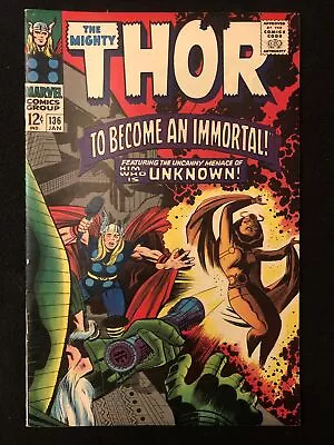 Buy Thor 136 7.5 8.0 Marvel 1967 1st Lady Sif Kirby Wx • 55.33£
