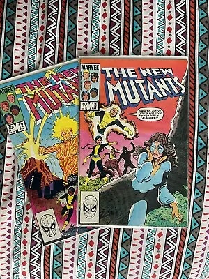 Buy The New Mutants #12 & #13 1st App Of Doug Ramsey(cypher) 1984 Marvel Comic • 22.99£
