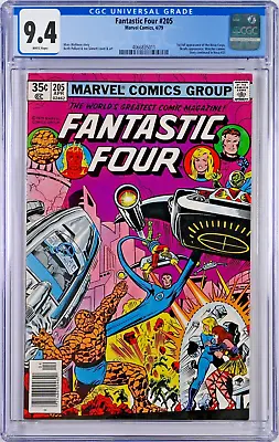 Buy Fantastic Four #205 CGC 9.4 (Apr 1979, Marvel) Marv Wolfman, 1st Full Nova Corps • 43.41£