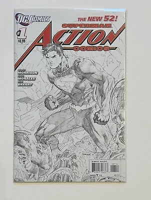Buy Action Comics #1 4th Print Jim Lee Sketch Variant Cover Dc New 52 Nm • 23.99£