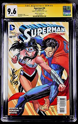 Buy Superman #40 Cgc Ss 9.6 Nm+ John Romita Jr 1:100 Variant Wonder Woman Batman Dc • 158.88£