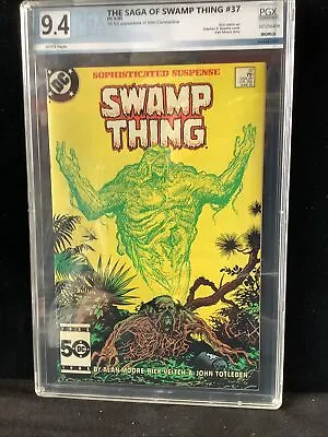 Buy Saga Of The Swamp Thing #37 Graded 9.4 Constantine App • 554.30£