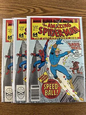 Buy Amazing Spider-man Annual #16 Lot Of 3 Run Lot Marvel Comics 1st Print Speedball • 23.64£