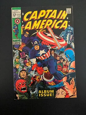 Buy Captain America #112 - Vf Wp - Captain America Origin Retold - 1969 Key • 92.49£