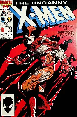 Buy Uncanny X-Men #212 Wolverine Vs. Sabretooth! Marvel 1986 (932) • 9.38£
