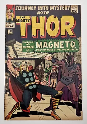 Buy Journey Into Mystery #109 Magneto Cover Silver Age Thor Marvel Comic 1964 FN+ • 139.92£