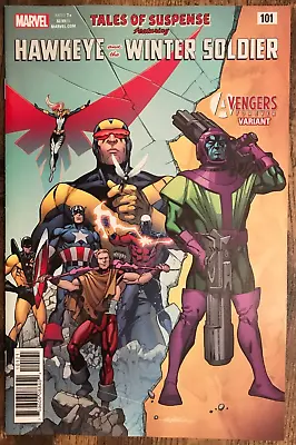Buy Tales Of Suspense #101 Hawkeye Winter Soldier Kang Avengers Variant B NM/M 2018 • 4.74£