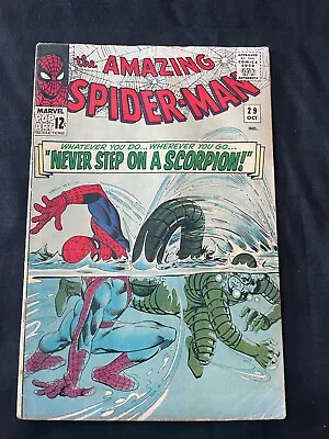 Buy Amazing Spider-man 29  2nd Appearance Of The Scorpion (1965) • 127.92£