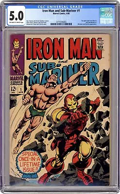 Buy Iron Man And Sub-Mariner #1 CGC 5.0 1968 3771516003 • 235.76£