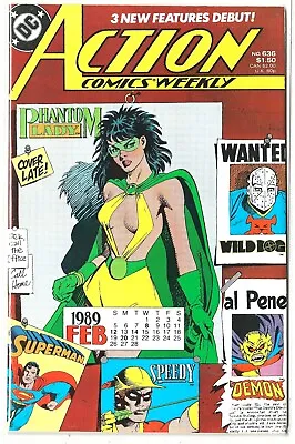 Buy 1989 DC - Action Comics # 636 1st New Phantom Lady - High Grade Copy • 7.23£