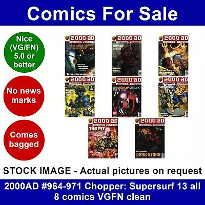 Buy 2000AD #964-971 Chopper: Supersurf 13 All 8 Comics VGFN Clean • 12.99£