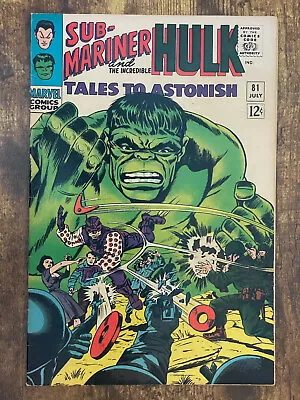 Buy Tales To Astonish #81 - STUNNING HIGH GRADE - Hulk | Sub-Mariner - Marvel Comics • 11.66£