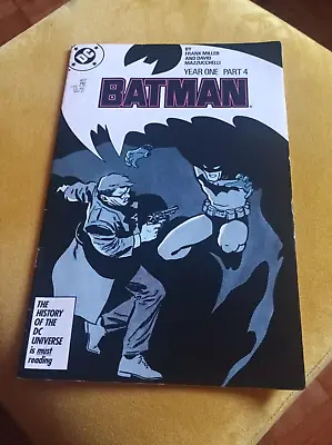 Buy Dc Batman Year One Part 4 #407  Rare Double Cover • 4.99£